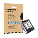 Cartouche D'encre Electro Depot Compatible Hp H 301 Xl Noir