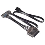 SilverStone SST-CP13-Connecteur d'alimentation SATA 15 broches+connecteur de données SATA 7 broches standard vers connecteur d'alimentation&de données SATA 22 broches combinés-avec condensateur 470uF