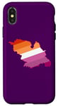 Coque pour iPhone X/XS Drapeau de la LGBTQ Lesbian Sheffield