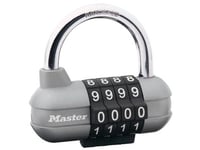 Master Lock 1520Eurd, Konventionellt Hänglås, Kombinationslås, Huvudnyckel, Svart, Rostfritt Stål, Metall, Härdat Stål