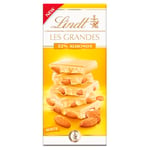 Lindt Les Grandes White Chocolate Bar With Sweet Caramelized Almond Pieces - a luxury chocolate bar, 150 g