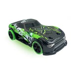 Exost 20630 Lightening Dash, RC Vehicle with Light Up Body, High Speed Kids Stunt Remote Control Car, 2HGhz, Black and Green, Multicolour