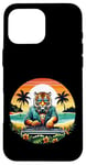 iPhone 16 Pro Max Funny Tiger Dj Headphones Graphic for Men Women Kids Case