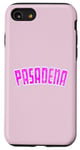 Coque pour iPhone SE (2020) / 7 / 8 Pasadena Grande taille Rose Magenta Vintage Classique