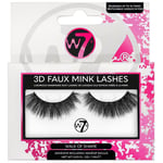 W7 3D Faux Mink False Lashes - Walk Of Shame - False Eyelashes with Adhesive