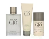 Armani Acqua Di Gio Pour Homme Giftset 250 ml Edt Spray 100ml/Body Shampoo 75ml/Deo Stick 75gr