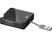 Wentronic Goobay All In 1 Usb2.0-Kortläsare - Kortläsare - All-In-One (Sd / Sdhc / Sdxc-Kortserie, Micro Sd / Sdhc / Sdxc / T-Flash-Serien, Xd-Serien, Ms-Serien, M2 (Ms)-Serien, Cf / Microdrive-Serien) - Usb2.0 - Svart (95674)