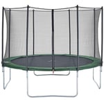 CZON Sports-trampoline exterieur enfant | Filet De Securite|Trampoline De Jardin-430 cm Vert