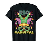 Brazil Carnival Rio Souvenir Carnival mask Rio de Janeiro T-Shirt