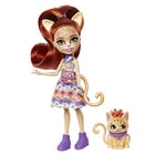 Enchantimals Coffret Mini Poupée Bêtes Citadines Tarla Chat Tigré Avec Figurine Chat Cuddler, Poupée 15 Cm, Accessoires Inclus, Jouet Enfant, A Partir De 4 Ans, HHB91