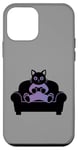 Coque pour iPhone 12 mini Funny Gamer Cat Cool Jeu vidéo Kitty Funny Gaming Cat Meme