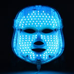 (EU Plug 110-240v)7 Colors LED Light Photon Therapy Mask Skin Rejuvenation BGS