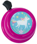 Liix Colour Bell Happy Unicorn Sonnette de vélo avec motif licorne pour enfants et adultes avec montage facile (magenta)