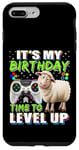 Coque pour iPhone 7 Plus/8 Plus It's My Birthday Sheep Time to Level Up Jeu vidéo