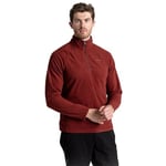 Craghoppers Men's Corey Half Zip Fleece, Mahogany, 2XL