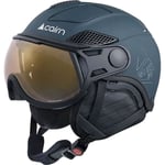 Cairn Helios Leather Evolight NXT - Casque ski avec visière Pine 57-59 cm