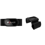 Polar H10 Capteur de Fréquence Cardiaque Haute précision – Bluetooth, Ant+, ECG/EKG – émetteur Cardiaque Waterproof avec Ceinture pectorale & Support Vélo pour Montres de Sport Polar