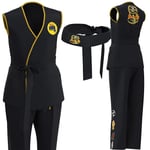 Karate Kid Cobra Kai Kostym Barn Flicka Män Kimono Tory Nichols Daniel Larusso Cosplay Uniform Huvudband Halloween Festkläder-WELLNGS 170