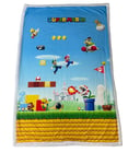 Homadict Plaid Sherpa Super Mario - 100x150cm - Couverture Polaire Douce & Chaude - Plateforme - Qualité Elevée & Confortable - Licence Officielle