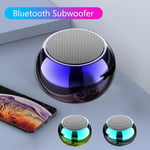 Mini haut-parleur Bluetooth TWS Subwoofer galvanoplastie Portable petit pistolet en acier colonne de haut-parleur externe