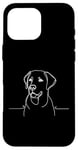 Coque pour iPhone 16 Pro Max Lab Line Art Dog Lovers Labrador Retriever