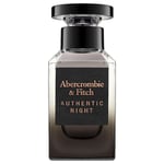 Abercrombie & Fitch Herrdofter Authentic Night Eau de Toilette Spray 50 ml (13.440,00 kr / 1 l)