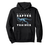 Jurassic Dinosaur Blue Raptor Trainer Pullover Hoodie