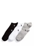 Ralph Lauren Low Cut Socks, Pack of 6, White Assorted