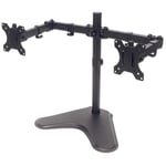 MANHATTAN Universal Dual Monitor Stand with Double-Link Swing Arms  Holds Two 13