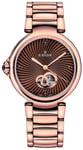 EDOX LaPassion Open Heart 85025-37RM-BRIR Montre Mécanique Femme