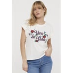 T-shirt Lee Cooper  T-shirt AZINA Ivory