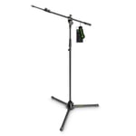 Gravity MS 4322 B Microphone Stand With Folding Tripod Base Solid Black Steel