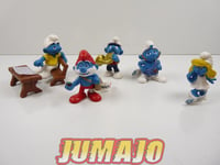 FIG116 lot de 5 figurines PVC Schleich Schtroumpf schlump smurf GRAND SCHTROUMPF