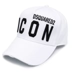 Dsquared2 Icon Baseball Cap White Black Bnwt