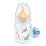 NUK First Choice+ Temperature Control Bottle 150ml with Latex Teat - Four Pack