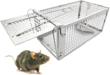 2 Pcs Piège À Souris,Humain Pièges À Rat Cage Convient Aux Souris Accrocheuses Ou Aux Hamsters,Respectueux Des Animaux Piege À Souris-27 * 14 * 12 Cm.[W335]