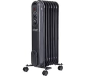 RUSSELL HOBBS RHOFR7004A Portable Oil-Filled Radiator - Anthracite, Silver/Grey