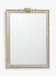 John Lewis Bow Top Rectangular Wood Frame Wall Mirror, 83 x 60cm, Gold