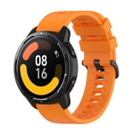 Bracelet pour Xiaomi Watch S1 Active / Watch Color 2 Silicone Souple et Ajustable - Orange