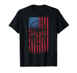 Motorcycle US Flag Retro Biker One Life Ride It Men Women T-Shirt