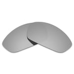 Hawkry Polarized Replacement Lenses for-Oakley Straight Jacket 2007 Silver