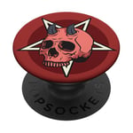 Skull Pop Mount Socket Devil Star Pentagram Baphometh Satan PopSockets Adhesive PopGrip