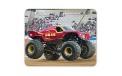 Red Monster Truck Mouse Mat Pad - Stunt Vehicle Men's Fun Computer Gift #16442