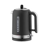 Dualit Classic Kettle - Matt Black Stainless Steel - 1.7L - Quiet Boiling - 3kW - 90-second boiling time - Repairable Element