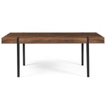 Table à Manger 10 Personnes Bois Marron 200cm Pieds Épingles Design Industriel M