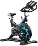 WEI-LUONG Foldable Exercise Bike Indoor Cycling,Adjustable Handlebars & Seat,Smart App Computer Reads Speed Distance Time Calories Heart Rate Sensors,Exercise Bike for Home Use Cardio Workout,Exce