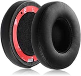 Aiivioll Earpads Replacement Ear Pads Protein PU Leather Ear Cushion Compatible with Beats Solo3 Wireless by Dr. Dre Solo 2.0 Solo3 Wireless On-Ear Headphones (Black)
