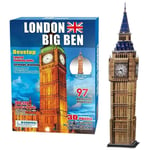 97PC 3D PUZZLE LONDON BIG BEN JIGSAW PIECES FAMILY FUN ACTIVITY EDUCATIONAL