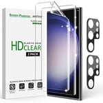 amFilm [2+2 Pack Compatible with Samsung Galaxy S23 Ultra Screen Protector n Cam