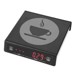 Black Coffee Baking Kitchen Electronic Scale Battery Rechargeable With SG